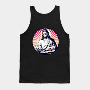 music DJ jesus Tank Top